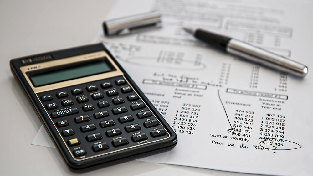 Budget planning concept, calculator and financial documents