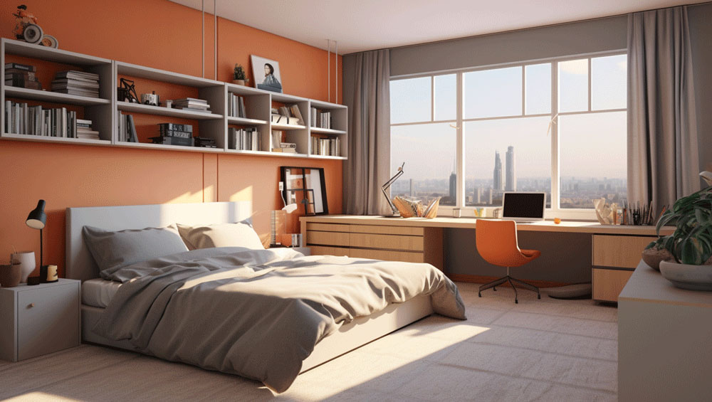 Working bedroom