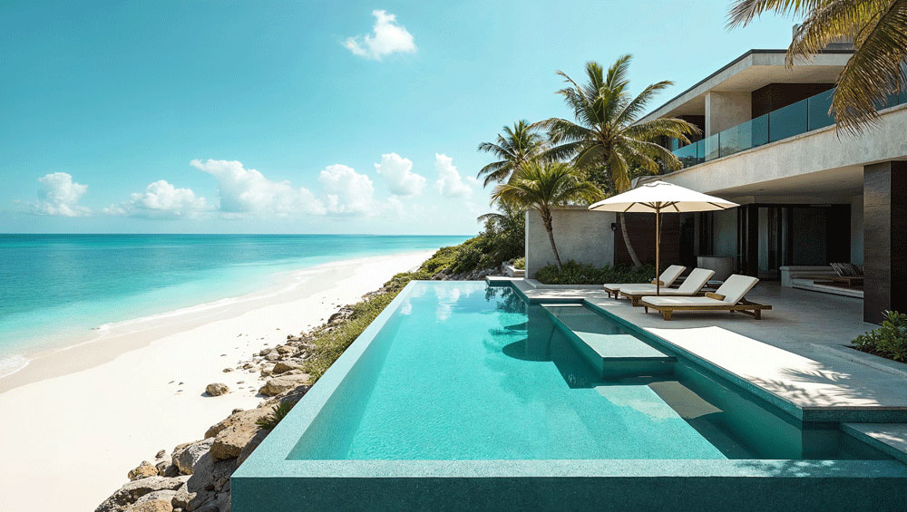 Privet space in beach