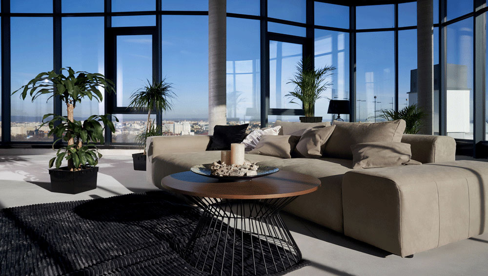 Minimal design in penthouse