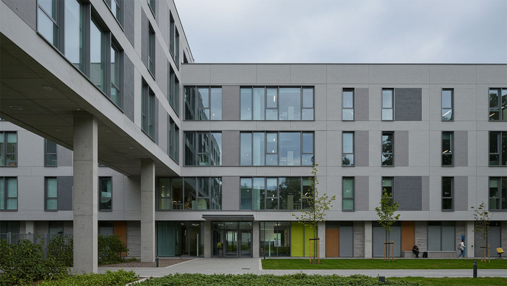 Modern dormitory building